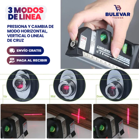 METRO CON NIVEL LASER