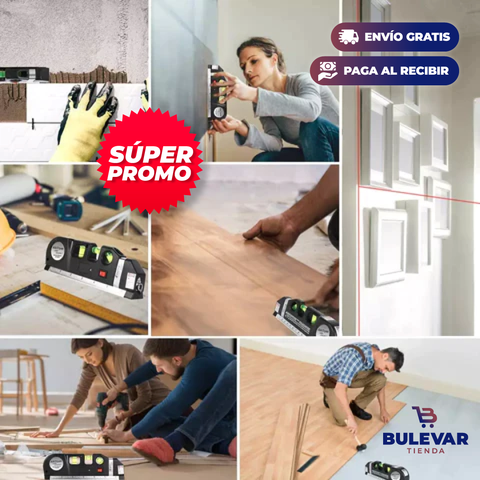 METRO CON NIVEL LASER