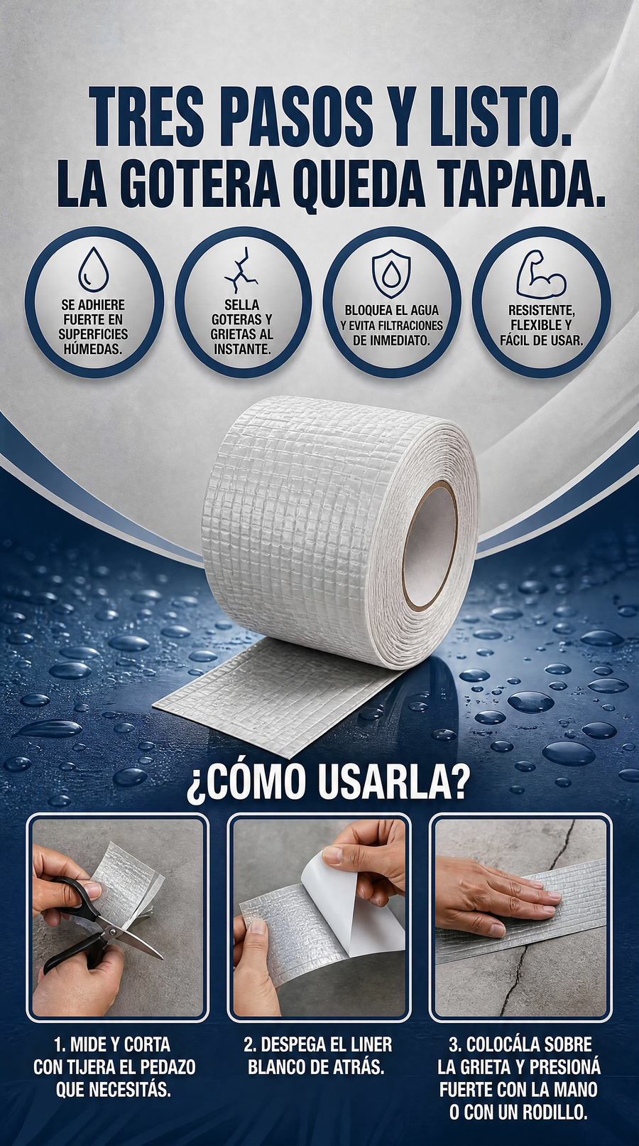Cómo usarla en tres pasos