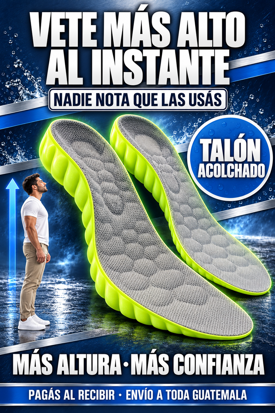 Plantillas de gel elevadoras