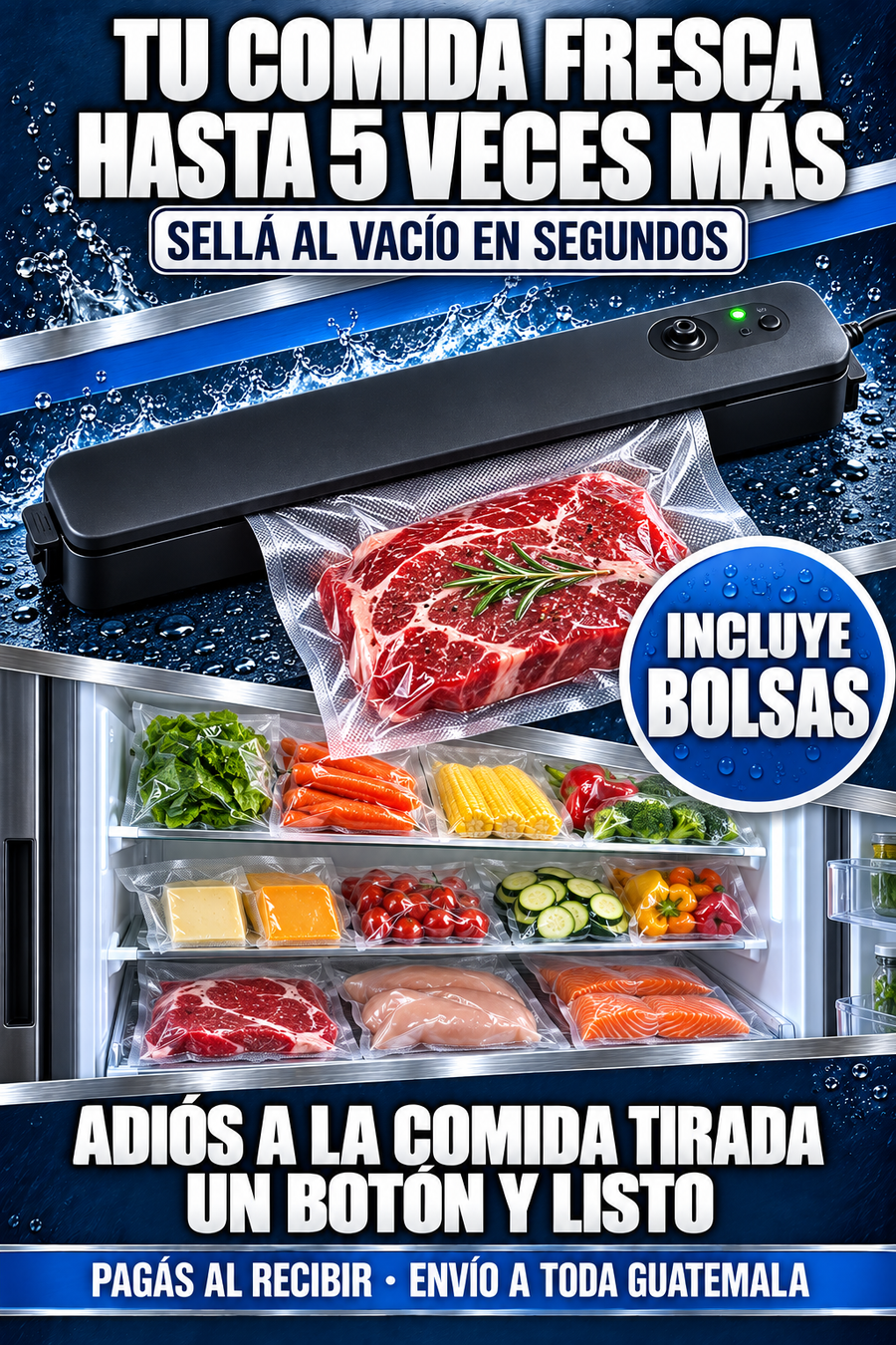 Selladora al vacío automática
