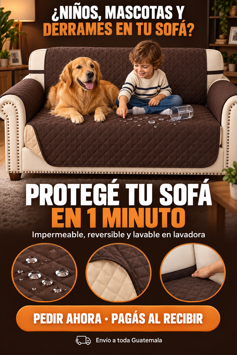 Protegé tu sofá en 1 minuto